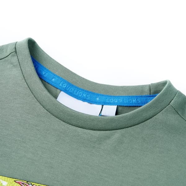 T-shirt med korta ärmar för barn khaki 104 - Toppar för barn