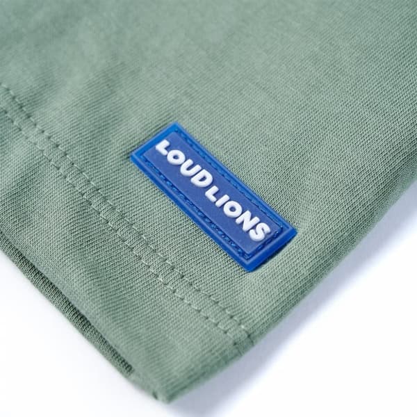 T-shirt med korta ärmar för barn khaki 104 - Toppar för barn