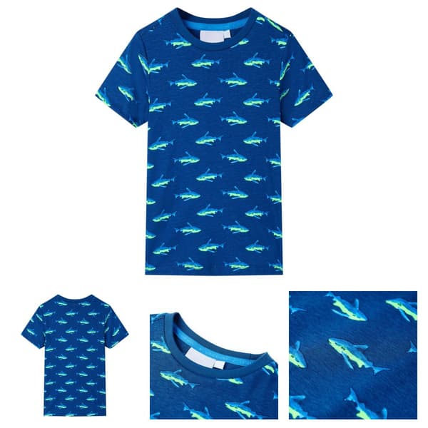 T-shirt för barn mörkgrå 128 -  Toppar för barn