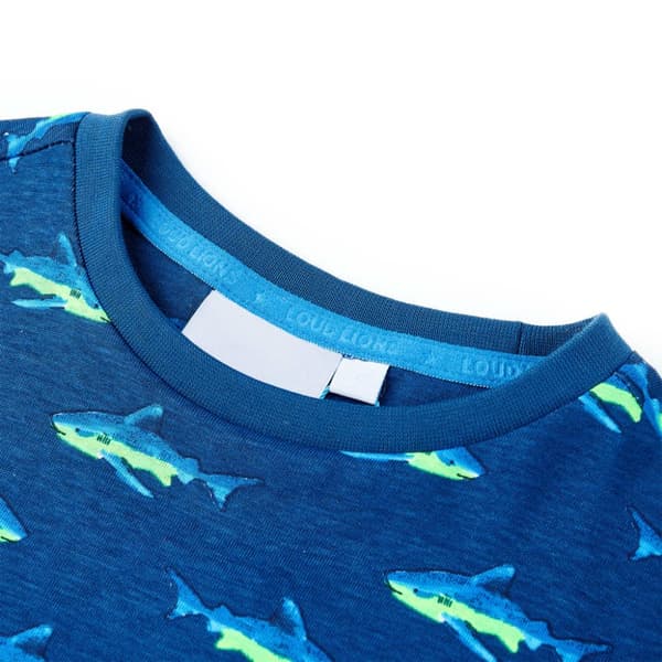 T-shirt til børn str. 104 mørkeblå -  Toppe til børn
