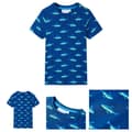 Miniatyrbillede 1 af 8: T-shirt til børn str. 104 mørkeblå -  Toppe til børn