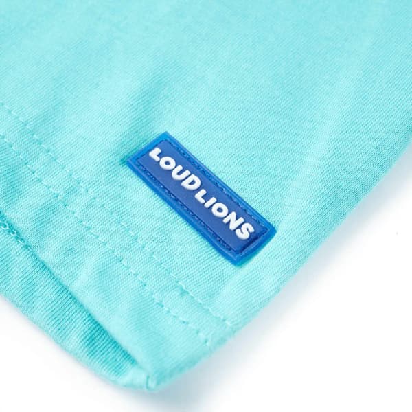 Kortærmet T-shirt til børn str. 128 akvamarinblå - Toppe til børn