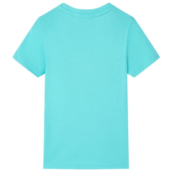 Kortærmet T-shirt til børn str. 104 akvamarinblå -  Toppe til børn