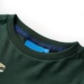 Miniatyrbillede 4 af 8: Langærmet T-shirt til børn str. 140 mørkegrøn -  Toppe til børn
