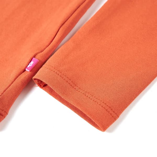 T-shirt med långa ärmar för barn stark orange 104 - Toppar för barn