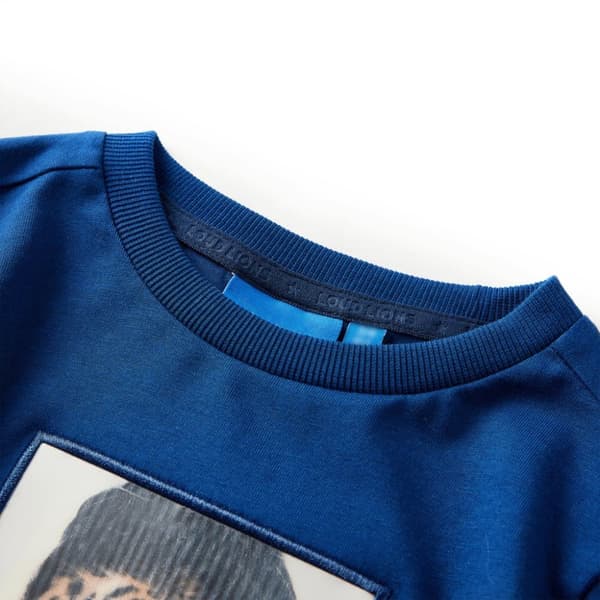 T-shirt med långa ärmar för barn mörkblå 104 - Toppar för barn
