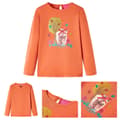 Miniatyrbillede 1 af 8: Langærmet T-shirt til børn str. 128 cm orange -  Toppe til børn