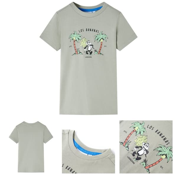 T-shirt för barn ljus khaki 116 -  Toppar för barn