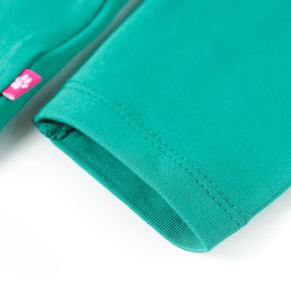 Langærmet T-shirt til børn str. 128 cm lysegrøn - Toppe til børn