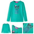 Miniatyrbillede 1 af 8: Langærmet T-shirt til børn str. 128 cm lysegrøn -  Toppe til børn