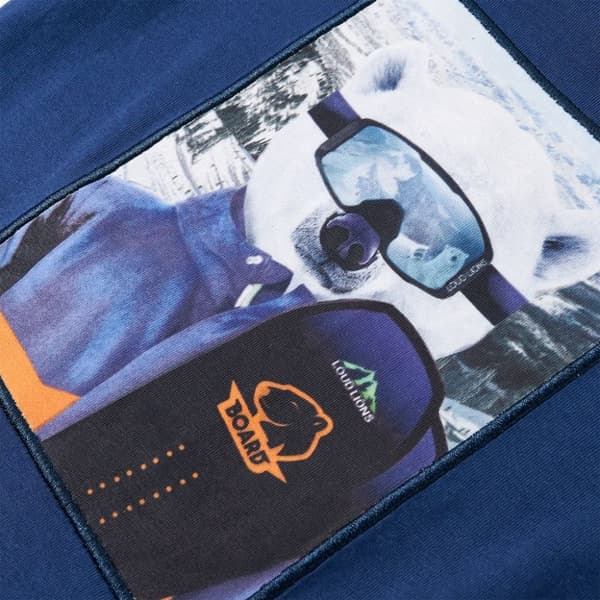 T-shirt med långa ärmar för barn jeansblå 128 -  Toppar för barn