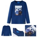 Miniatyrbild 1 av 8: T-shirt med långa ärmar för barn jeansblå 128 -  Toppar för barn