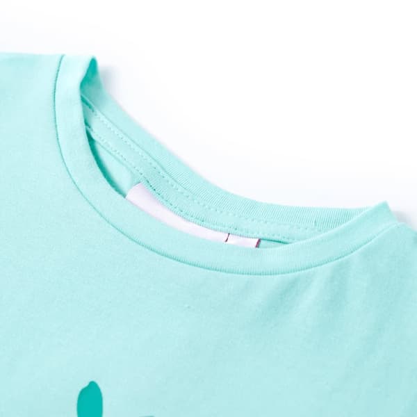 T-shirt för barn ljus mintgrön 116 -  Toppar för barn