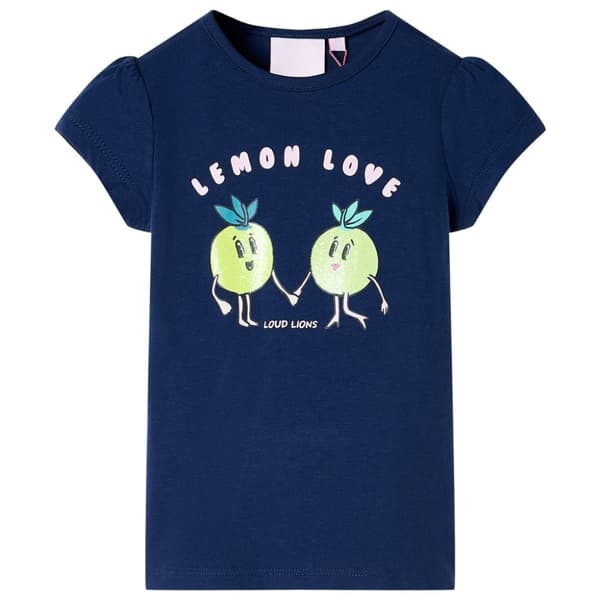 T-shirt för barn marinblå 128 -  Toppar för barn