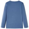 Miniatyrbild 3 av 8: T-shirt med långa ärmar för barn blå melange 104 -  Toppar för barn