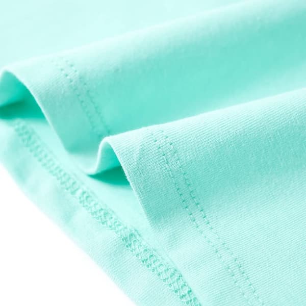 T-shirt til børn str. 116 lys mintgrøn -  Toppe til børn