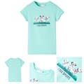 Miniatyrbillede 1 af 8: T-shirt til børn str. 116 lys mintgrøn -  Toppe til børn