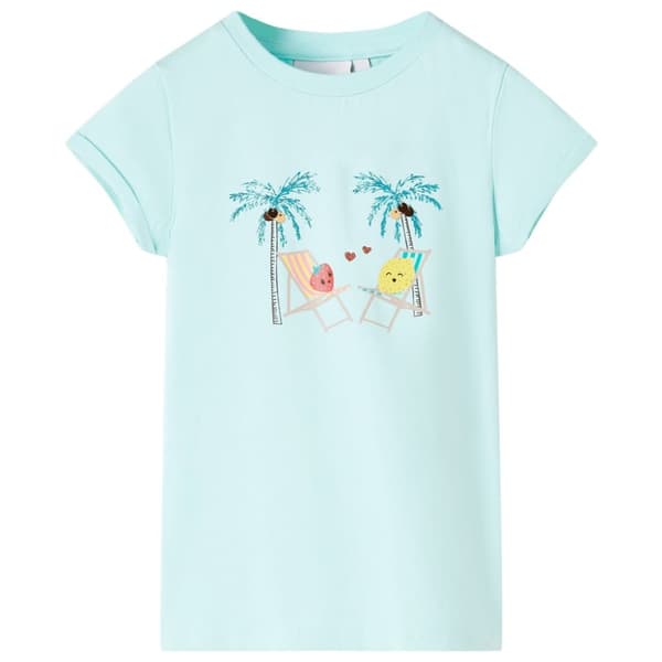 T-shirt för barn ljusaqua 116 -  Toppar för barn