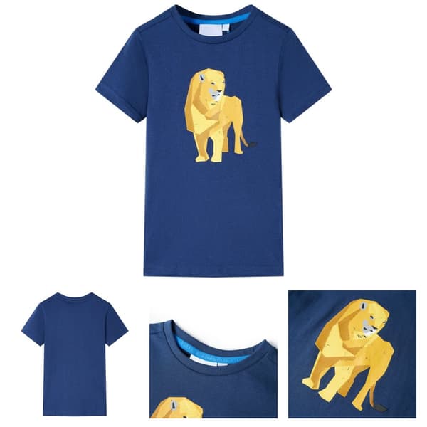 T-shirt för barn mörkblå 116 -  Toppar för barn
