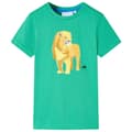 Miniatyrbild 2 av 8: T-shirt för barn grön 128 -  Toppar för barn