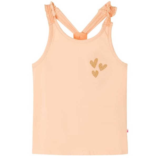 Tanktop til børn str. 128 lys orange - Toppe til børn