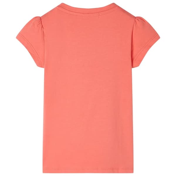 T-shirt med formade ärmar för barn korall 128 - Toppar för barn