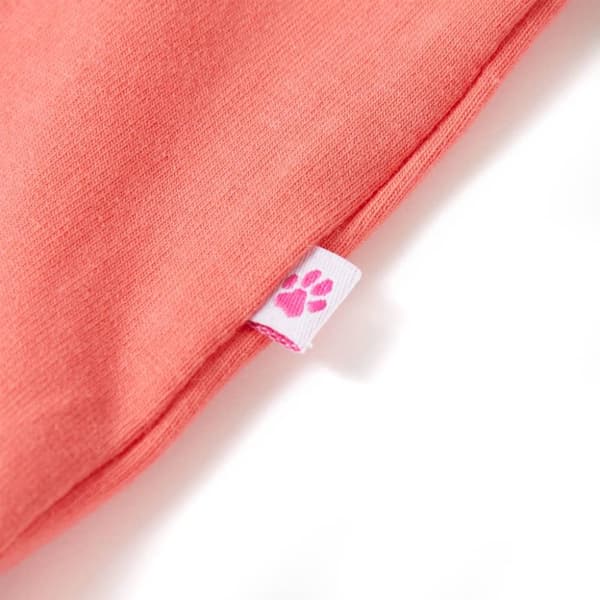 T-shirt med formade ärmar för barn korall 128 - Toppar för barn