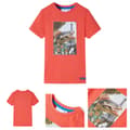 Miniatyrbillede 1 af 8: T-shirt til børn str. 104 rød -  Toppe til børn