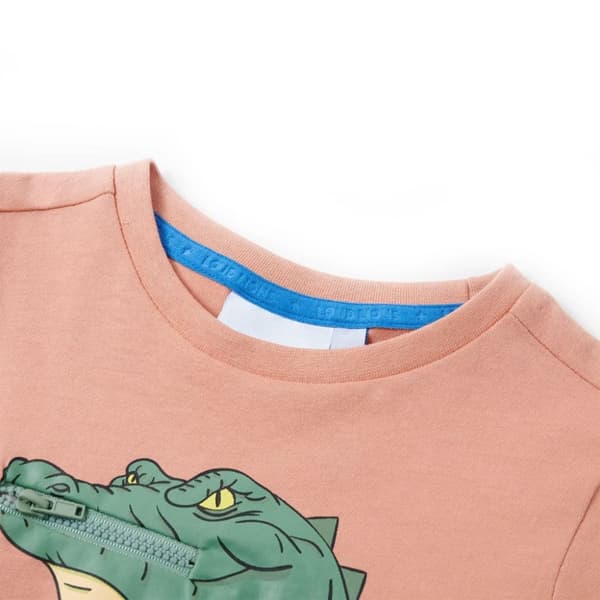 T-shirt för barn ljus orange 116 - Toppar för barn