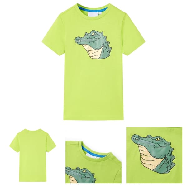 T-shirt för barn limegrön 116 -  Toppar för barn