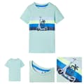 Miniatyrbild 1 av 8: T-shirt för barn ljus mintgrön 116 -  Toppar för barn