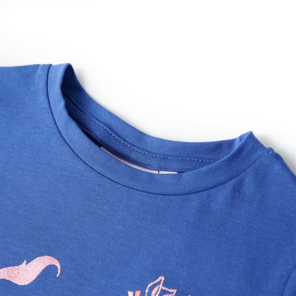 T-shirt för barn koboltblå 104 -  Toppar för barn