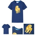 Miniatyrbild 1 av 8: T-shirt för barn mörkblå 128 -  Toppar för barn