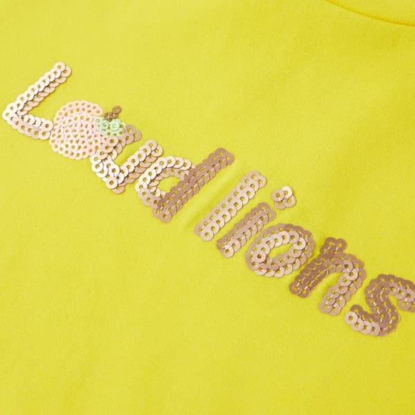 T-shirt med formade ärmar för barn ljusgul 128 -  Toppar för barn