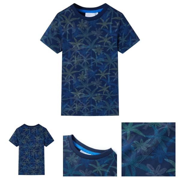T-shirt för barn marinblå 116 - Toppar för barn