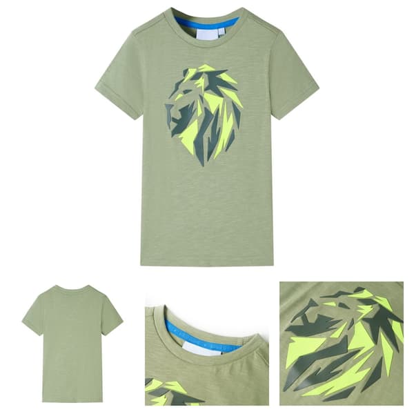 T-shirt för barn ljus khaki 116 - Toppar för barn