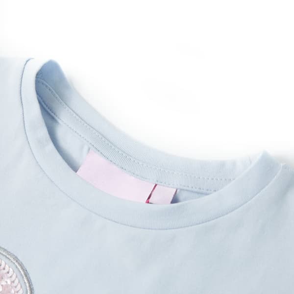 T-shirt för barn ljusblå 116 -  Toppar för barn