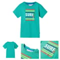 Miniatyrbillede 1 af 8: T-shirt til børn str. 116 grøn -  Toppe til børn