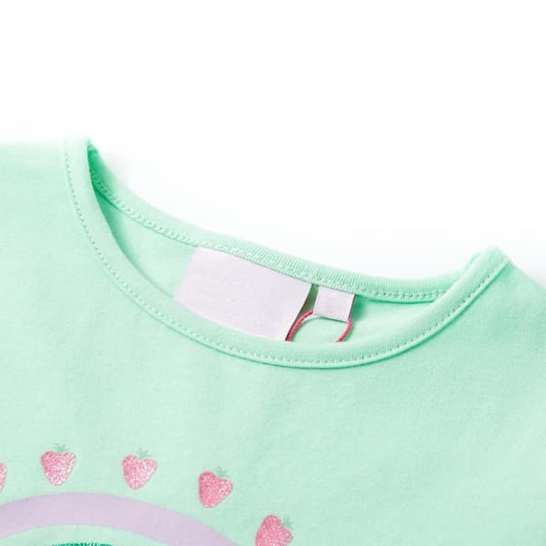 T-shirt för barn stark grön 116 -  Toppar för barn