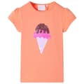 Miniatyrbild 2 av 8: T-shirt för barn neonorange 104 -  Toppar för barn