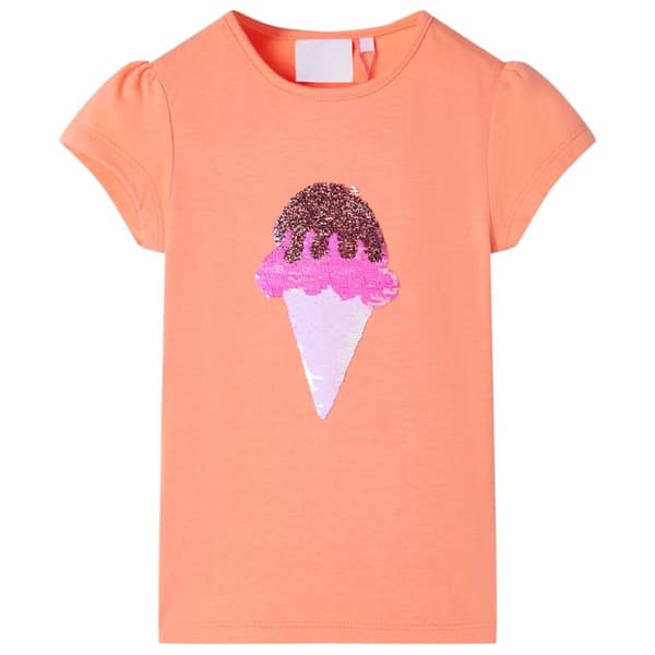 T-shirt för barn neonorange 104 -  Toppar för barn