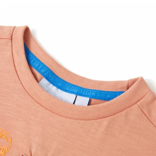 T-shirt med långa ärmar för barn ljus orange 128 -  Toppar för barn