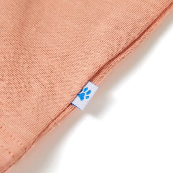 T-shirt med långa ärmar för barn ljus orange 128 -  Toppar för barn