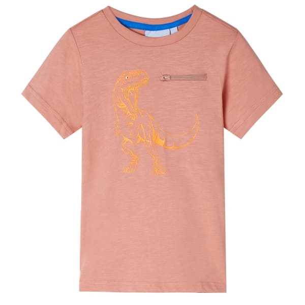 T-shirt med långa ärmar för barn ljus orange 128 -  Toppar för barn