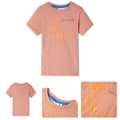 Miniatyrbild 1 av 9: T-shirt med långa ärmar för barn ljus orange 128 -  Toppar för barn