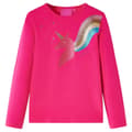 Miniatyrbillede 2 af 8: Langærmet T-shirt til børn str. 104 pink -  Toppe til børn