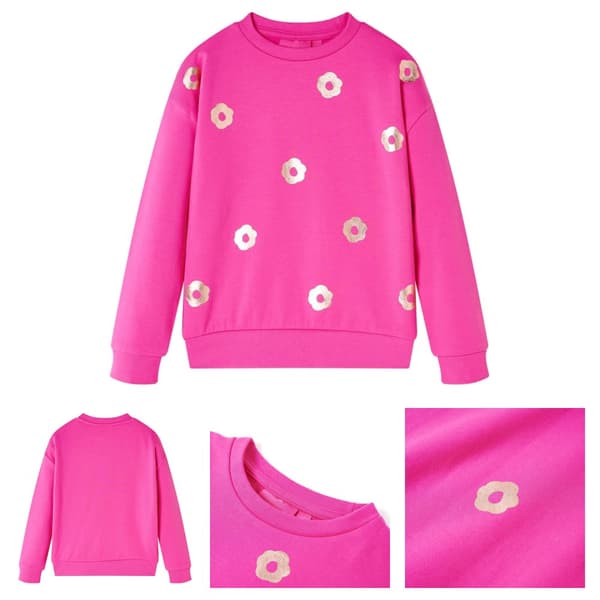 Sweatshirt til børn str. 104 pink - Toppe til børn