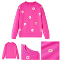 Miniatyrbillede 1 af 8: Sweatshirt til børn str. 104 pink -  Toppe til børn