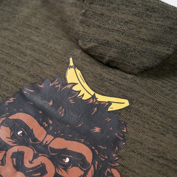 Sweatshirt til børn kakimeleret str. 104 - Toppe til børn