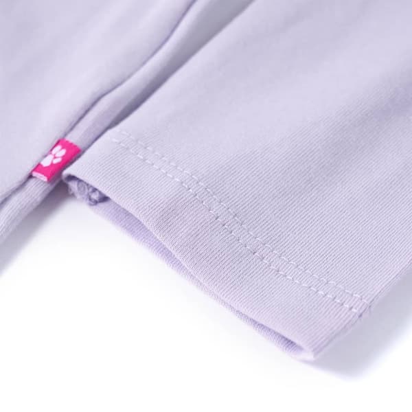 T-shirt med långa ärmar för barn ljus lila 128 - Toppar för barn